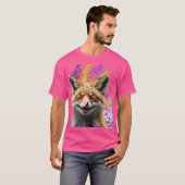 Zorro tierno entre flores tシャツ (正面フル)