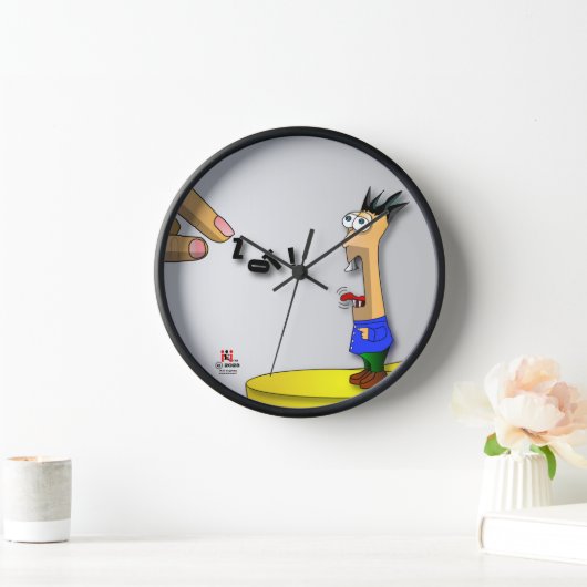 Zot Wall Clock Number 3 – メッセージ 壁時計 (ホーム)