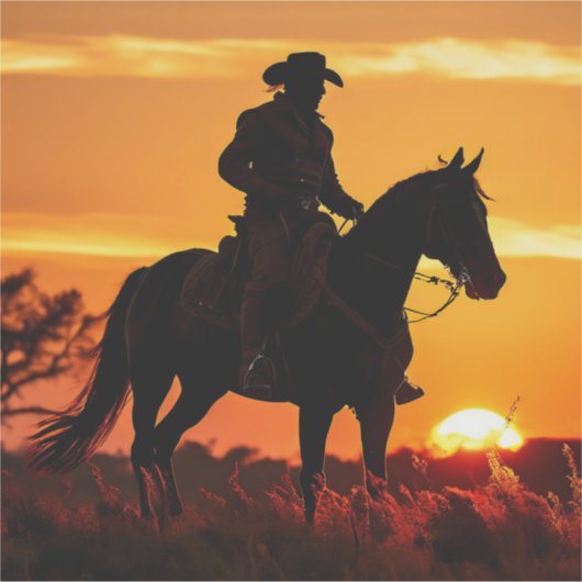 ZOYNK Cowboy Sunset 0023384 シール (正面)