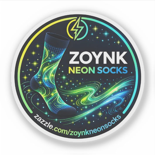 Zoynk Neon Socks シール (正面)