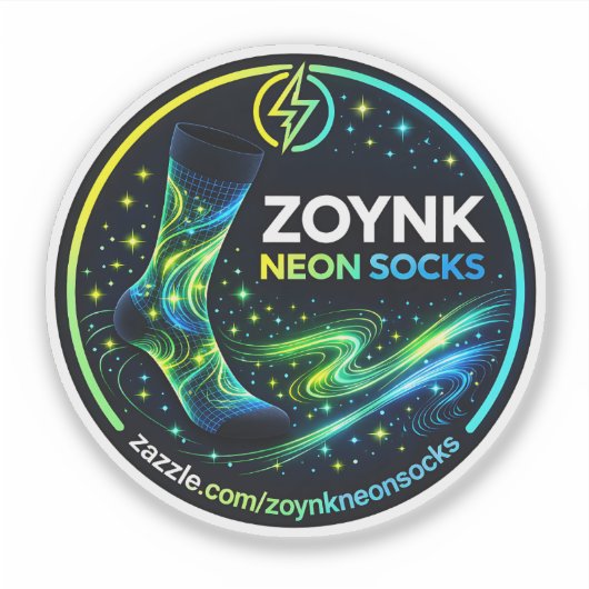 Zoynk Neon Socks シール (正面)