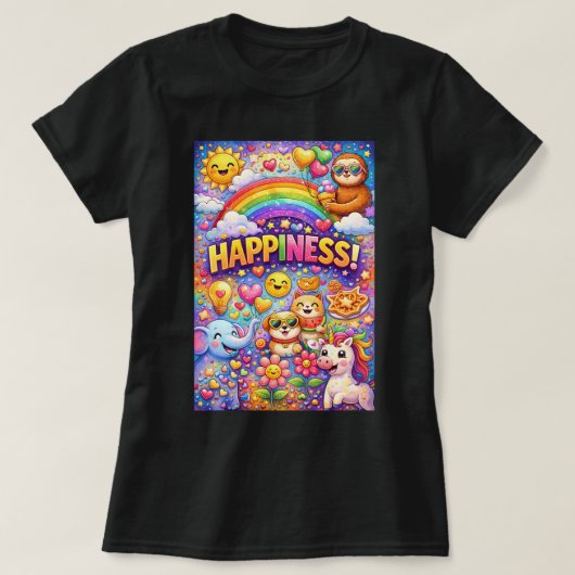 ZOYNK Tシャツ グラフィックス ハピネス 0045418 (デザイン正面)