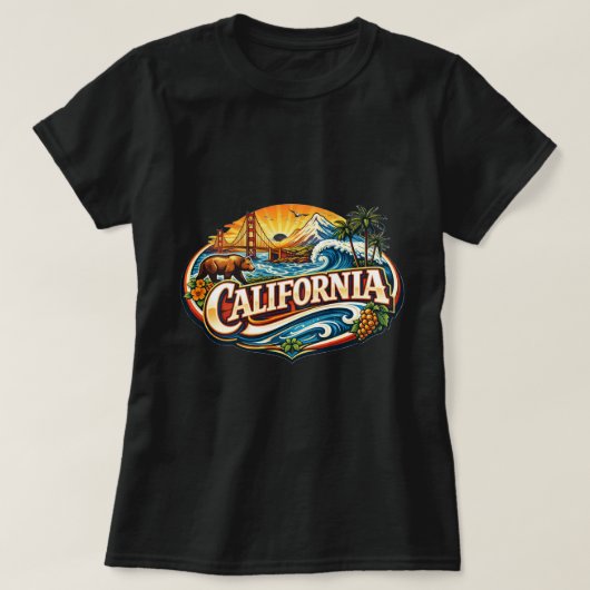 ZOYNK T-Shirt Graphics California 0045171 Tシャツ (デザイン正面)