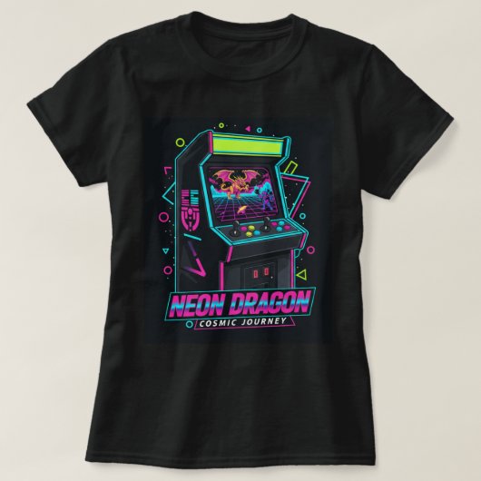 ZOYNK T-Shirt Graphics Neon Dragon 0045231 Tシャツ (デザイン正面)
