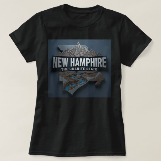 ZOYNK T-Shirt Graphics New Hampshire 0045217 Tシャツ (デザイン正面)