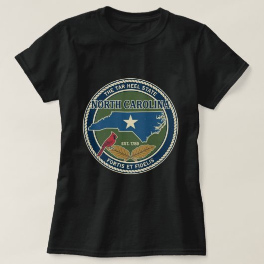 ZOYNK T-Shirt Graphics North Carolina 0045180 Tシャツ (デザイン正面)