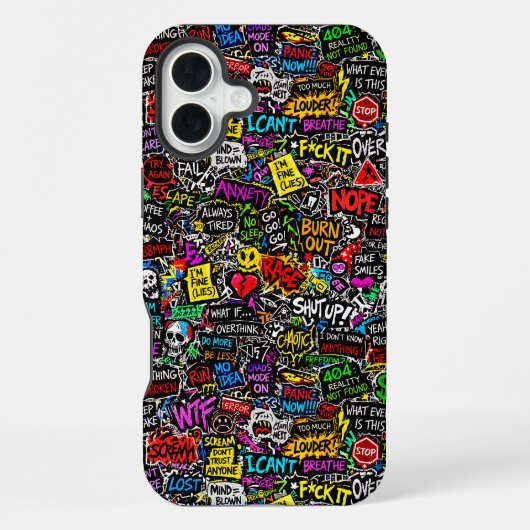 ZOYNKLAB Experiment 0047025 Chaos iPhoneケース (裏面)