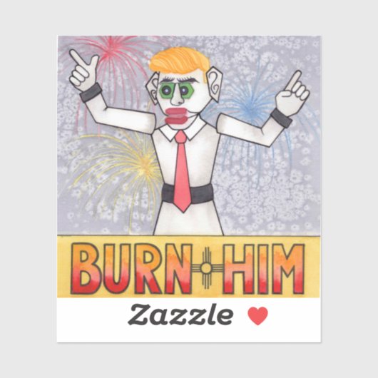 Zozobra Old Man Gloom Santa Fe, NM Tradition シール (シート)