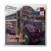 zPA009 PANAMA, Red Devil公共交通機関, タイル (正面)