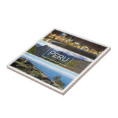 zPE007 PERU，モザイク，アメリカ， タイル (側面)