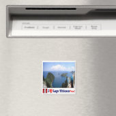 zPE012 LAKE TITICACA I Love，ペルー，冷蔵庫 マグネット (インサイチュ (食洗機))