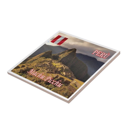 zPE025 MACHU PICCHU, Cozco，ペルー， タイル (側面)