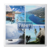 zPF003 TAHITI、ポリネシアフランスの、オセアニア、 タイル (正面)