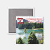 zPF009ハイン島、ポリネシアフランスの、冷蔵庫 マグネット (正面/裏面)