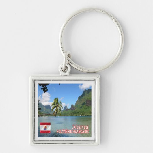 zPF013調理師ベイ，ムーアフランスのア，ポリネシア， キーホルダー (正面)