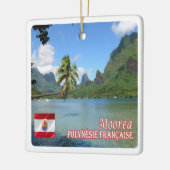 zPF013調理師ベイ，ムーアフランスのア，ポリネシア， セラミックオーナメント (左)