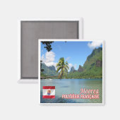 zPF013調理師ベイ,ムーアフランスのア,ポリネシア,冷蔵庫 マグネット (正面/裏面)