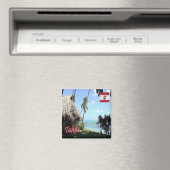 zPF015 TAHITI、ポリネシアフランスの、オセアニア、冷蔵庫 マグネット (インサイチュ (食洗機))