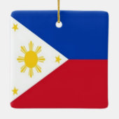zPH001フィリピン国旗、フィリピン セラミックオーナメント (裏面)