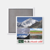 zPK007 GILGIT-BALTISTAN,パキスタン,アジア, マグネット (正面/裏面)