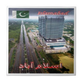 zPK009イスラマバードの夜のビュー，パキスタン， タイル (正面)