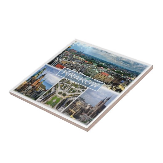 zPL003 KRAKOW，ポーランド，ヨーロッパ， タイル (側面)