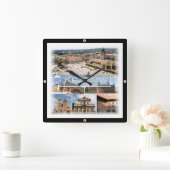 zPL004 KRAKOW，ポーランド，ヨーロッパ， スクエア壁時計 (ホーム)