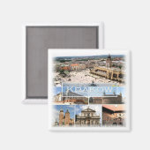 zPL004 KRAKOW，ポーランド，ヨーロッパ，冷蔵庫 マグネット (正面/裏面)