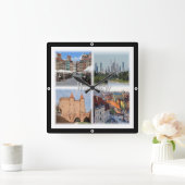 zPL006 WARSAW WARSZAWA、ポーランド、ヨーロッパ、 スクエア壁時計 (ホーム)