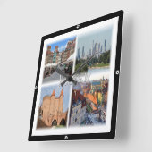 zPL006 WARSAW WARSZAWA、ポーランド、ヨーロッパ、 スクエア壁時計 (傾斜)