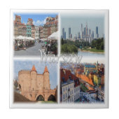 zPL006 WARSAW WARSZAWA、ポーランド、ヨーロッパ、 タイル (正面)