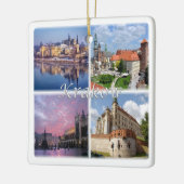 zPL009 KRAKOW,ポーランド,ヨーロッパ, セラミックオーナメント (左)