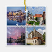 zPL009 KRAKOW,ポーランド,ヨーロッパ, セラミックオーナメント (正面)