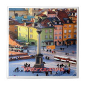 zPL015 WARSAW Sigismund Column （ポーランド） タイル (正面)