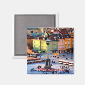 zPL015 WARSAW Sigismund Column，ポーランド，冷蔵庫 マグネット (正面/裏面)