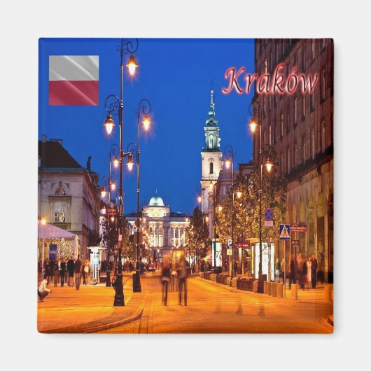 zPL019 KAKOWロングコース,ポーランド,ヨーロッパ,冷蔵庫 マグネット (正面)