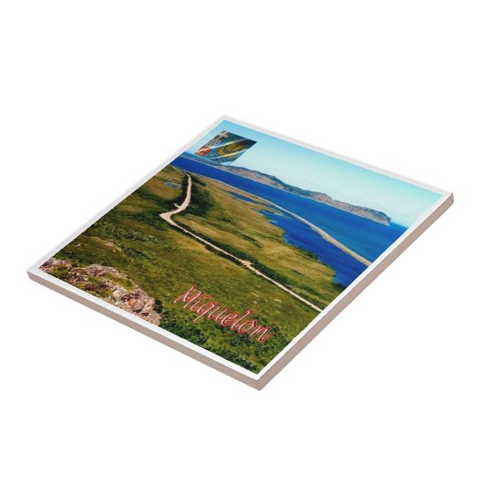zPM004 MIQUELON, Landscape，アメリカ， タイル (側面)