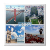 zPT004 LISBON, 25 de Abril Bridge, タイル (正面)