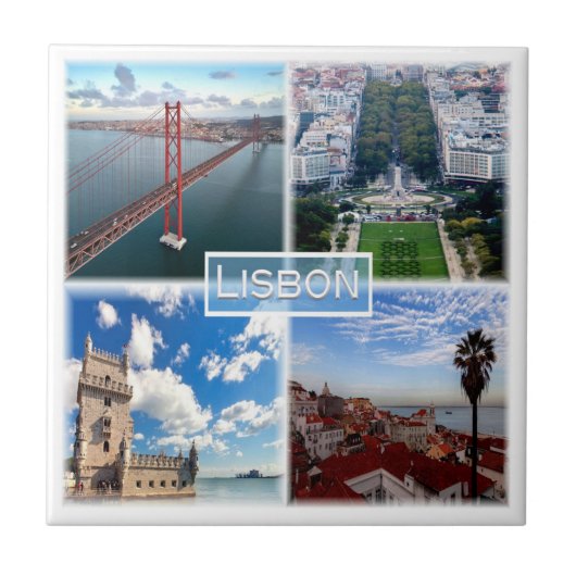 zPT004 LISBON, 25 de Abril Bridge, タイル (正面)