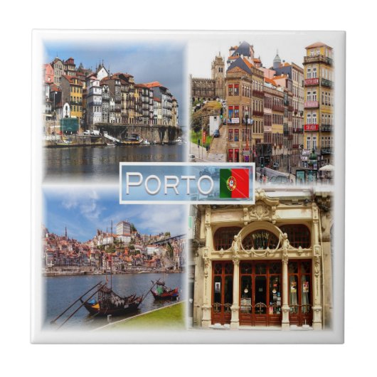 zPT005 RIBEIRA, River Douro,ポルトガル, タイル (正面)