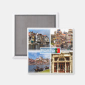 zPT005 RIBEIRA, River Douro,ポルトガル,冷蔵庫 マグネット (正面/裏面)