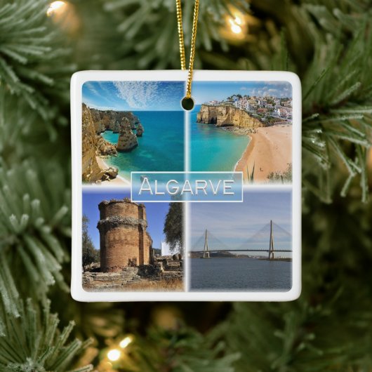 zPT006 THE ALGARVE，ポルトガル，ヨーロッパ， セラミックオーナメント (ツリー)