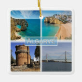 zPT006 THE ALGARVE，ポルトガル，ヨーロッパ， セラミックオーナメント (正面)