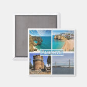 zPT006 THE ALGARVE，ポルトガル，ヨーロッパ，冷蔵庫 マグネット (正面/裏面)