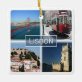 zPT007 LISBON，ポルトガル，ヨーロッパ， セラミックオーナメント (正面)