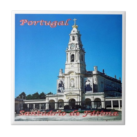 zPT011 SANCTUARY OF FATIMA，ポルトガル， タイル (正面)