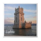 zPT015 LISBON Tower，ポルトガル，ヨーロッパ， タイル (正面)