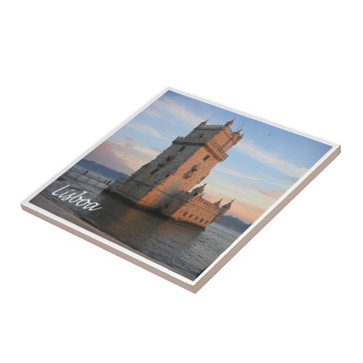 zPT015 LISBON Tower，ポルトガル，ヨーロッパ， タイル (側面)