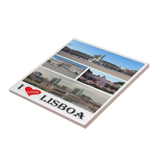 zPT019 LISBON "II Love"，ポルトガル，ヨーロッパ， タイル (側面)