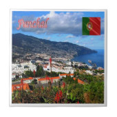 zPT022 FUNCHAL，ポルトガル，ヨーロッパ， タイル (正面)